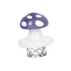 Mushroom-shaped glass helix carb cap, featuring multi-directional airflow