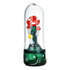 Mushroom Magic Terrarium Hand Pipe with colorful mushrooms in a glass dome on a green base