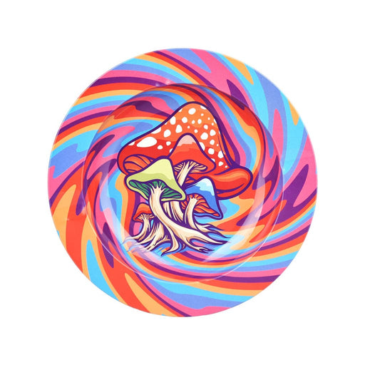 Mushroom Swirl Round Metal Ashtray - 5.25’ On sale