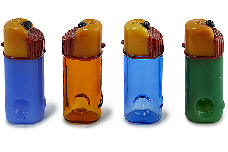 Vibrant Lighter Style Glass Hand Pipe
