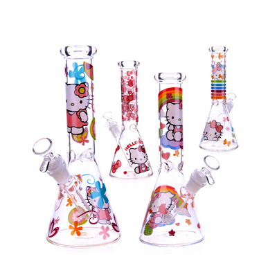 Artful 10-Inch Decal Beaker Water Pipe
