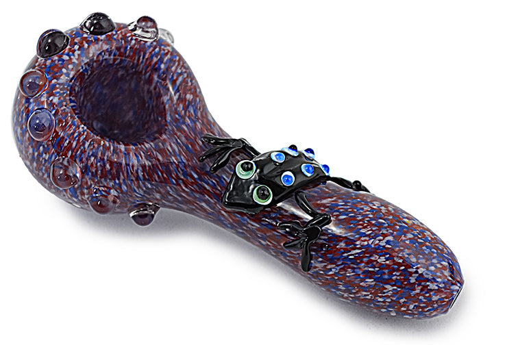Artful Frog Glass Hand Pipe