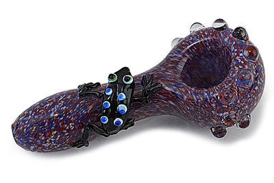 Artful Frog Glass Hand Pipe