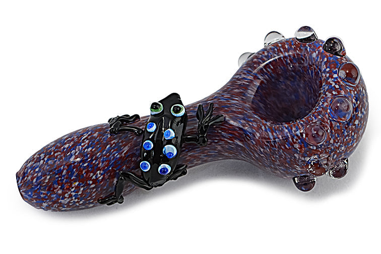 Artful Frog Glass Hand Pipe