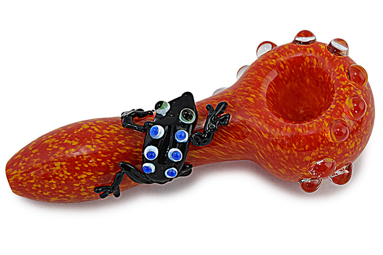 Artful Frog Glass Hand Pipe
