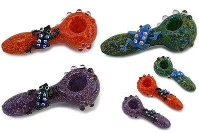 Artful Frog Glass Hand Pipe