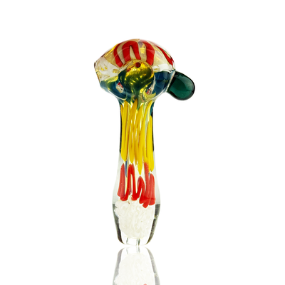 Rasta Art Glass Spoon Pipe (4 Inch)