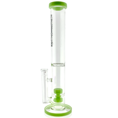 AFM 13″ Double Puck Straight Tube Bong