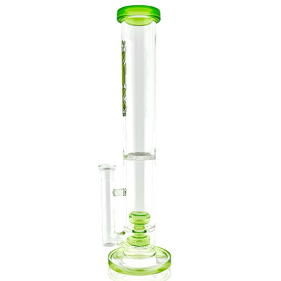 AFM 13″ Double Puck Straight Tube Bong