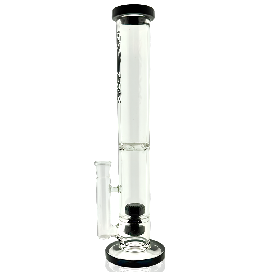 AFM 13″ Double Puck Straight Tube Bong