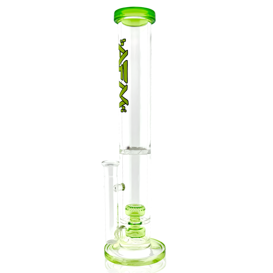 AFM 13″ Double Puck Straight Tube Bong