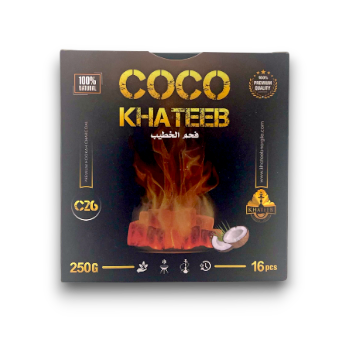 Khateeb Premium 16-Piece Hookah Coals