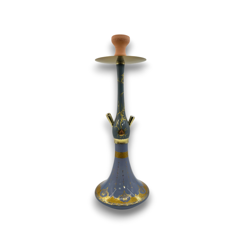 Khateeb Artisan 27-Inch Cracked Wood Hookah