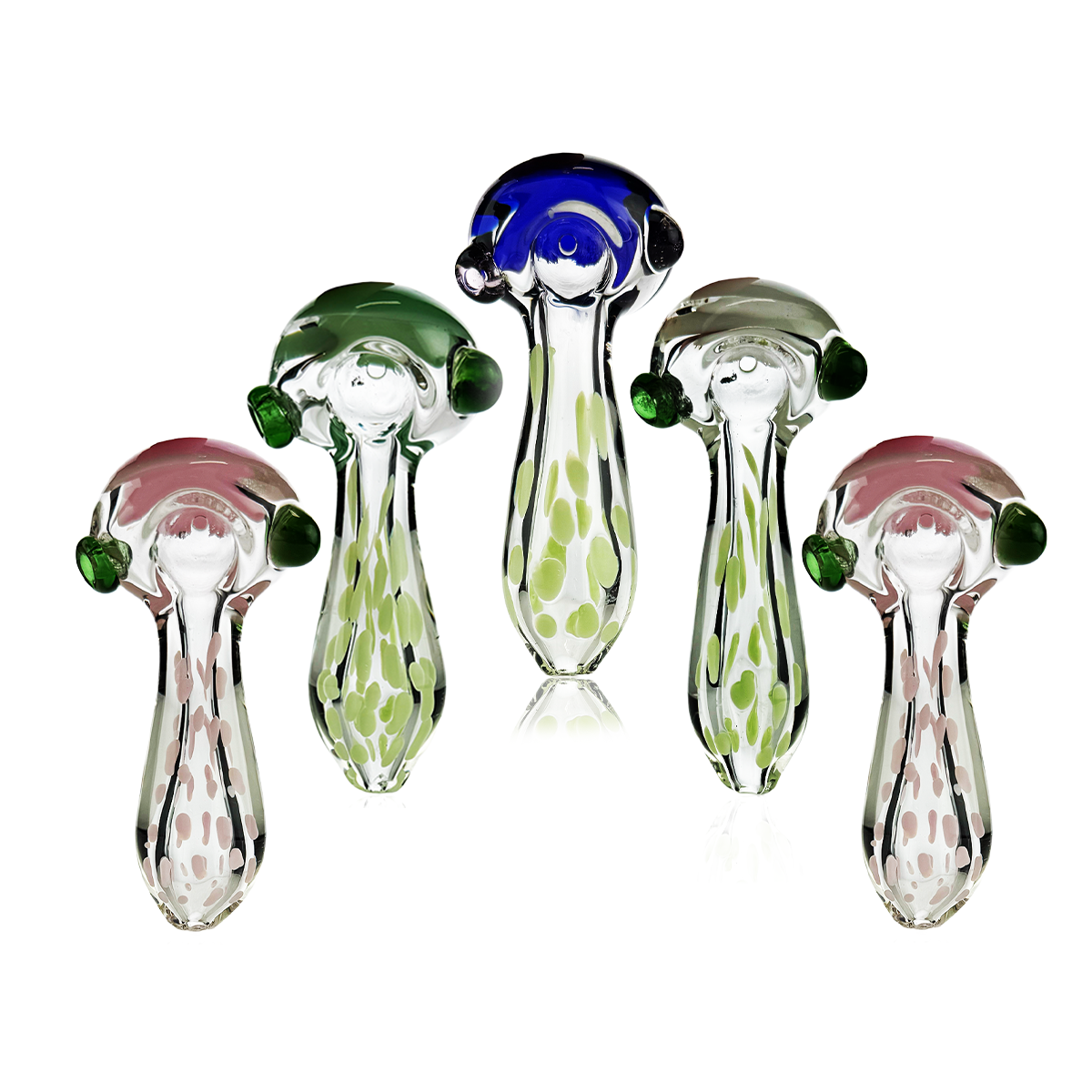 Artisan 4-inch Slime Dot Glass Hand Pipe