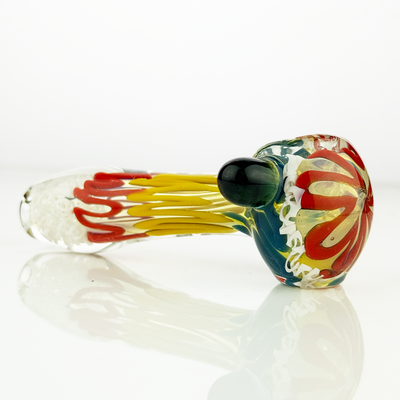Rasta Art Glass Spoon Pipe (4 Inch)