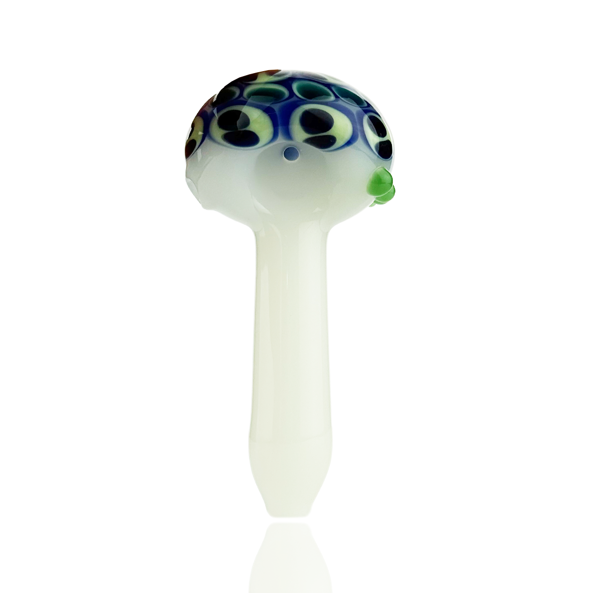 Artistic Glass Hand Pipe with Vibrant Color Tube