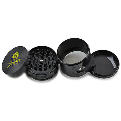 Heavy Duty 63mm 4-Piece Grinder with Side Stash