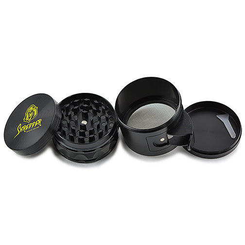 Heavy Duty 63mm 4-Piece Grinder with Side Stash