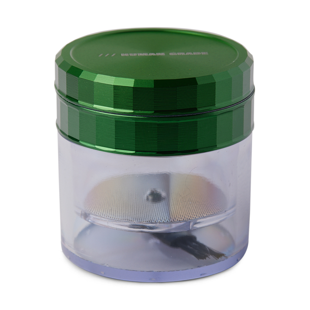 Premium Aluminum Dry Herb Grinder with Storage