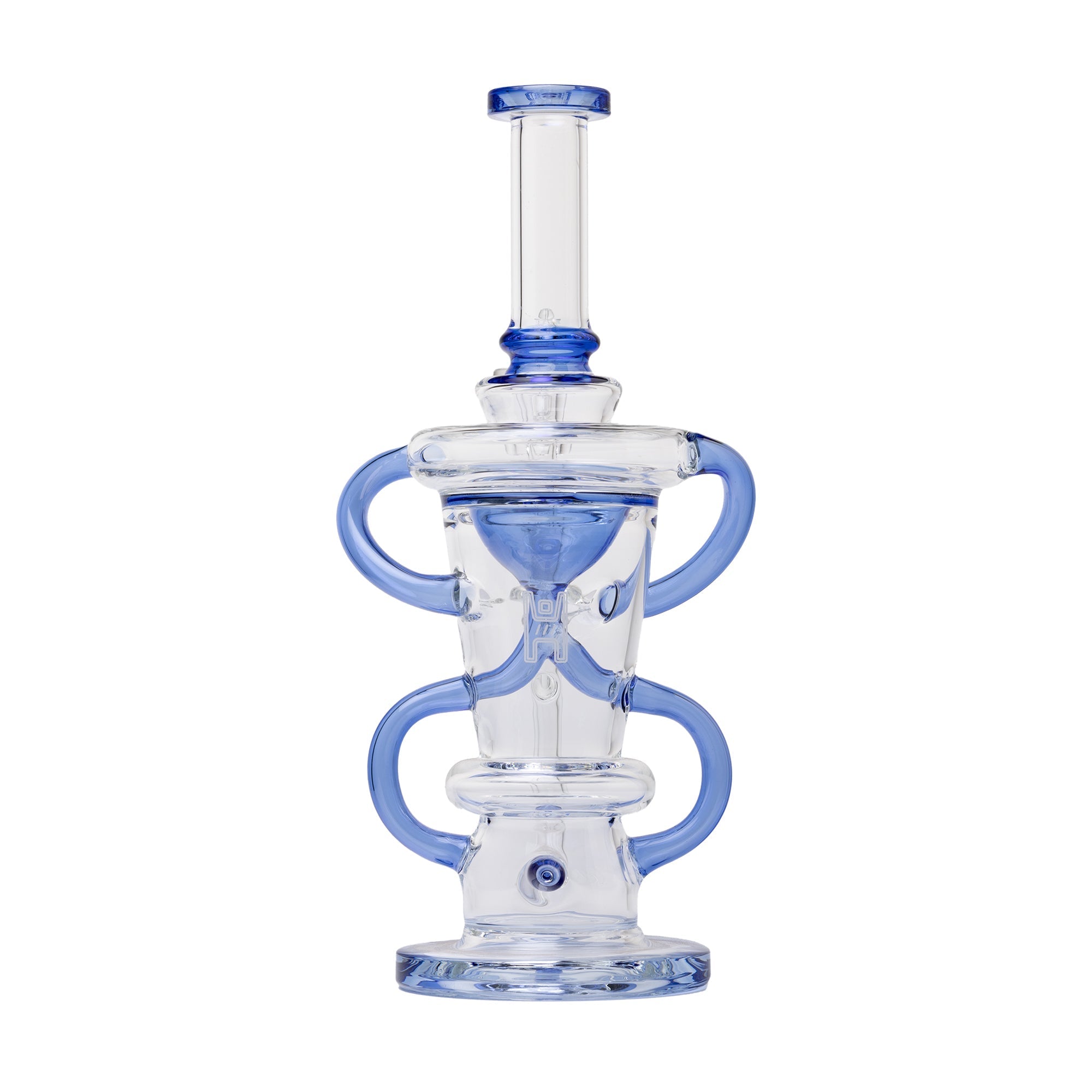10.25" Straight Recycler Dab Rig with Quartz Set