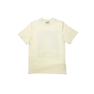 Cream-colored off-white La Muerte half sleeve t-shirt for style and comfort