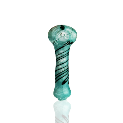 Artisan Spiral Frit Glass Hand Pipe