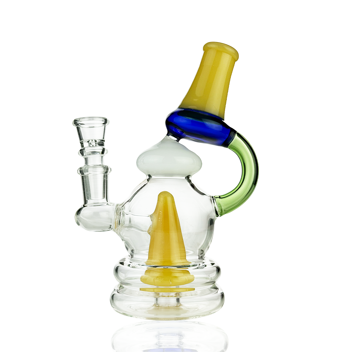 7-Inch Recycler Water Pipe with 14mm Bowl