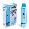 Blue Ooze Booster 2-in-1 torchless dab rig with water pipe adapter and product packaging