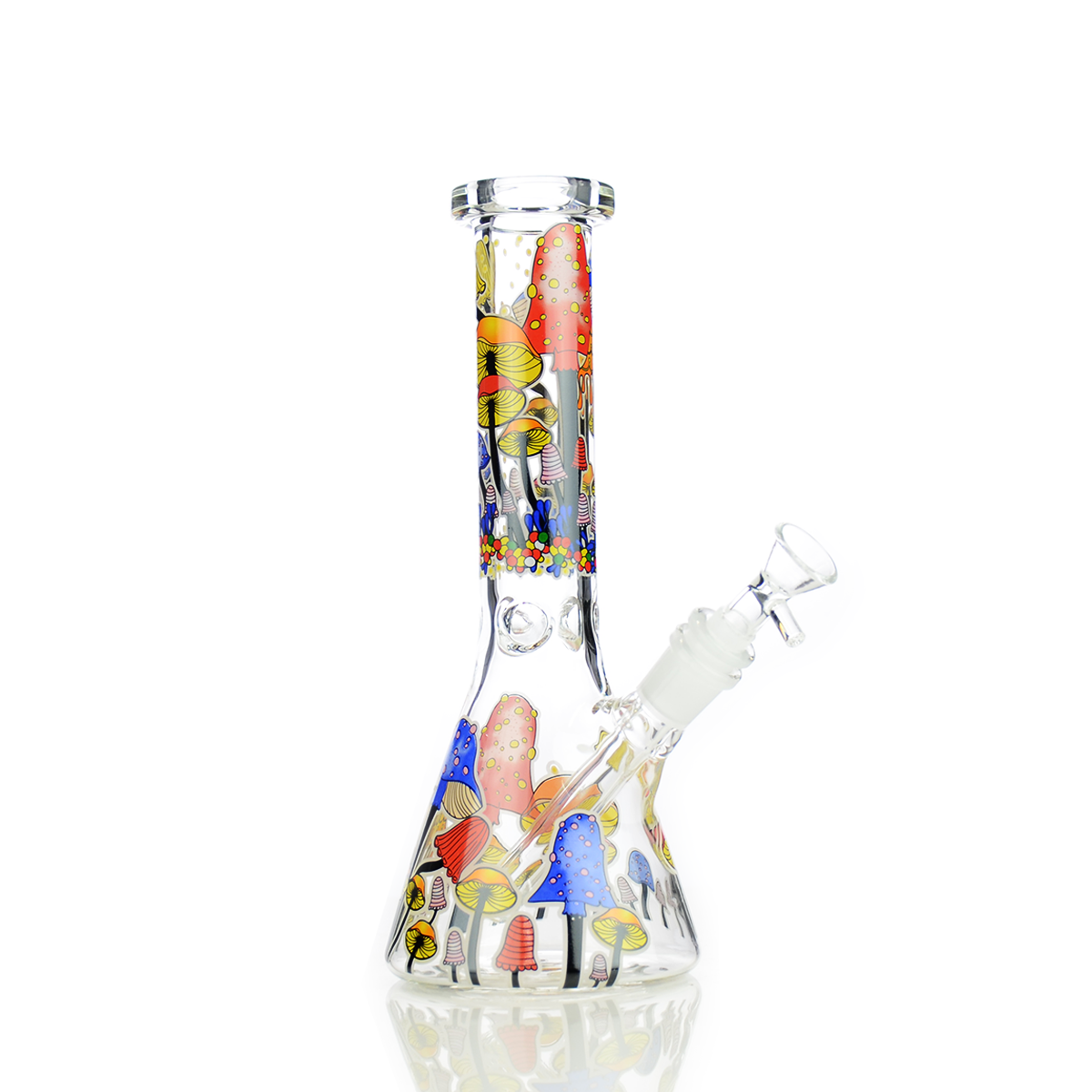 Glow-in-the-Dark Mushroom Beaker with 14mm Bowl
