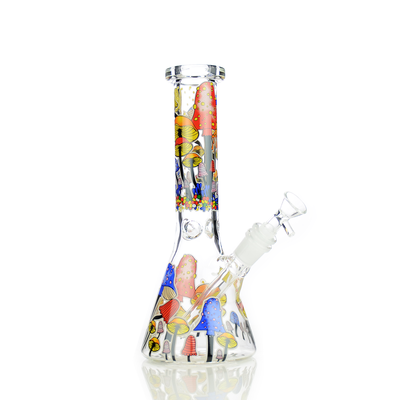 Glow-in-the-Dark Mushroom Beaker with 14mm Bowl