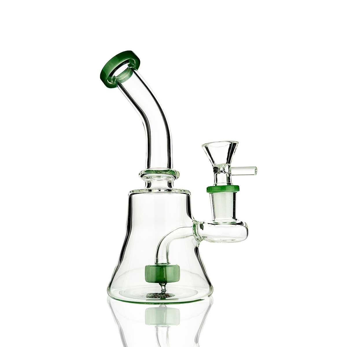 Compact 6-Inch Glass Water Pipe with 14mm Bowl