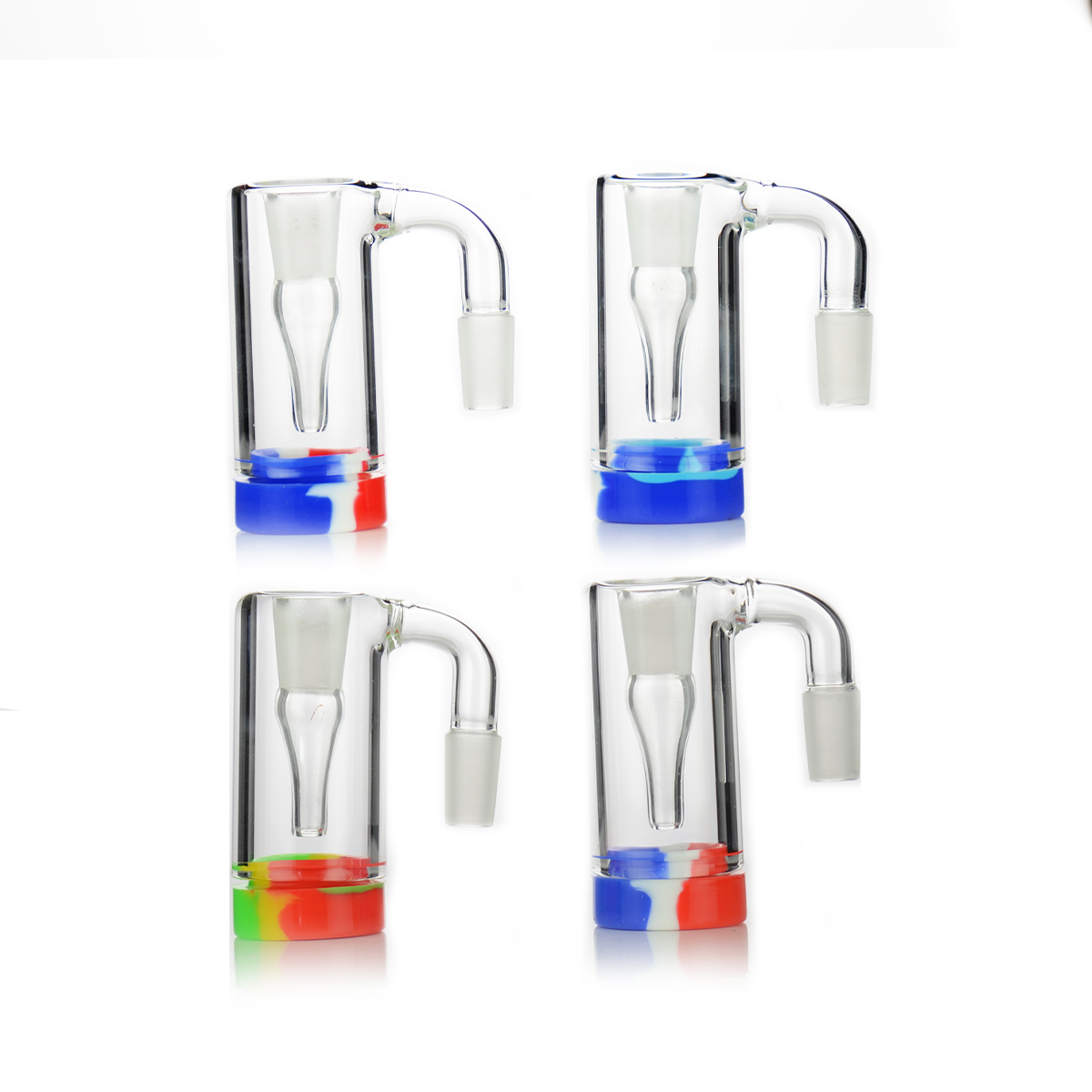 14mm 90° Ash Catcher Reclaimer with Silicone Jar