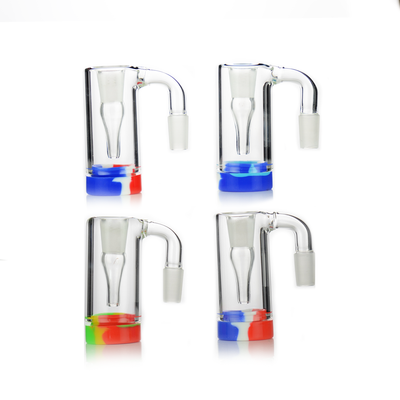 14mm 90° Ash Catcher Reclaimer with Silicone Jar