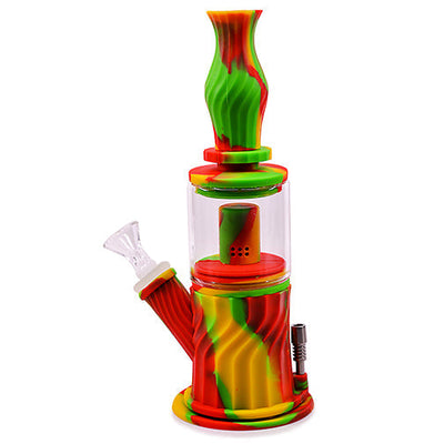 Modular Silicone Water Pipe & Nectar Collector