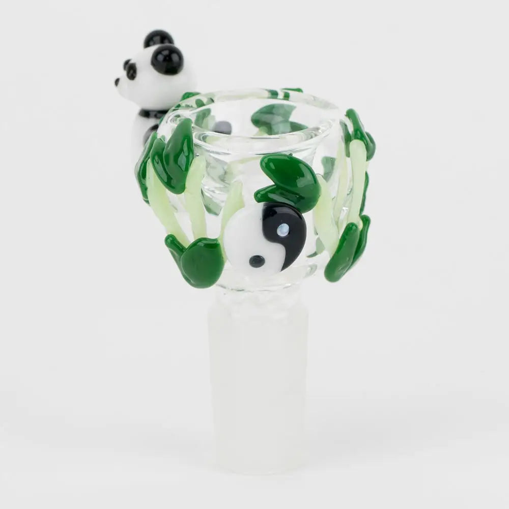 Empire Glassworks Panda 14mm glass bowl piece with yin-yang