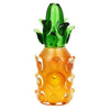 Trendy Pineapple Borosilicate Glass Hand Pipe with green top and orange-yellow body