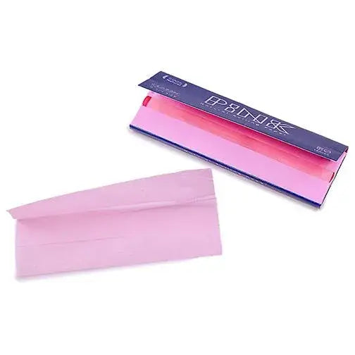Pink rolling papers for breast cancer awareness in blue white package