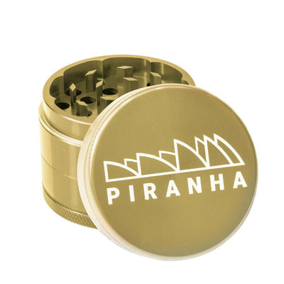 Piranha Aluminum 3-piece Grinder With Razor-sharp Teeth And Piranha Branding