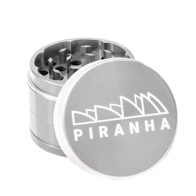Piranha Aluminum 3-piece Grinder With Razor-sharp Teeth And Piranha Branding