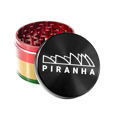 Piranha Aluminum Grinder with Razor Sharp Teeth and Strong Magnetic Lid