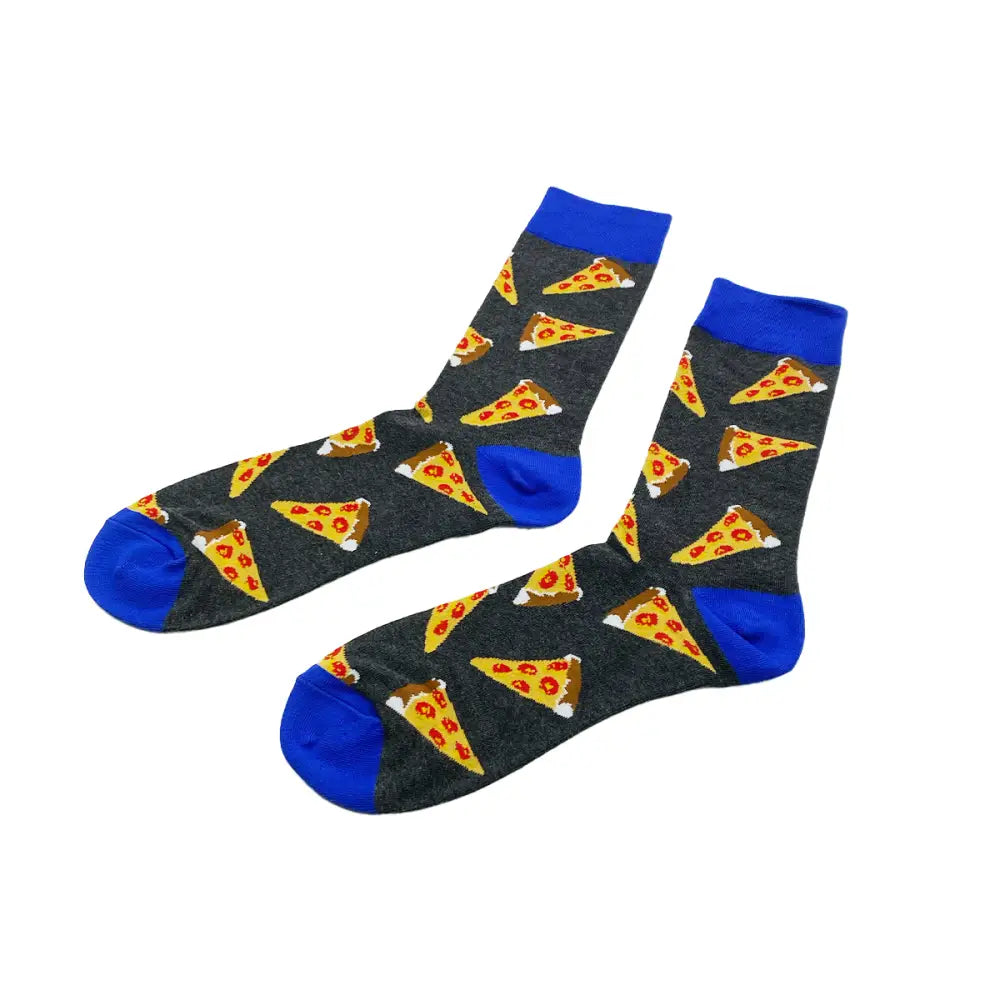 Comfortable Pizza Socks for All Sizes, featuring fun pizza designs and great sock fits