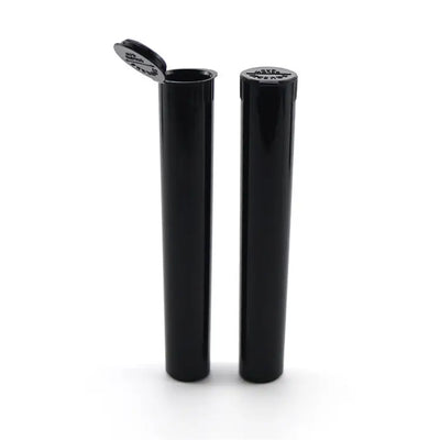 5-pack plastic pre roll holder tubes with black snap-on lids