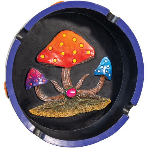 Polyresin Round Mushroom Ashtray - 5.75’ On sale