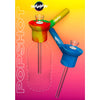 Colorful glass bongs labeled ’POPSHOT’ for Funky On-the-go Water Bong With Smooth Filtration