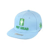 Pot Head Leaf Embroidered Snapback Hat 100% Cotton on Sale