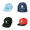 Pot Head Leaf Embroidered Snapback Hat 100% Cotton on Sale