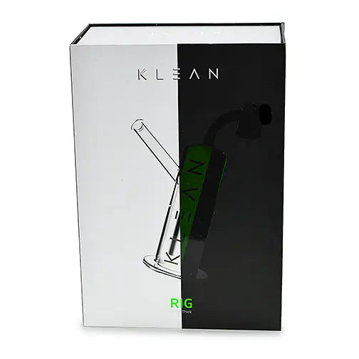 Product packaging for Premium Klean Glass Rig - Heavy Duty 7-9mm minimalist design