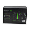 Product packaging for ’Klean Rig’ smoking accessory kit, featured with the Premium Klean Glass Rig