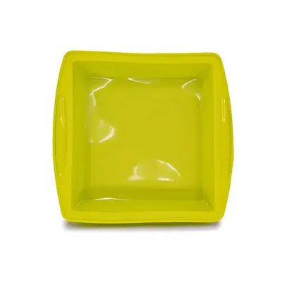 Bright yellow premium silicone dish smoking accessory baking pan