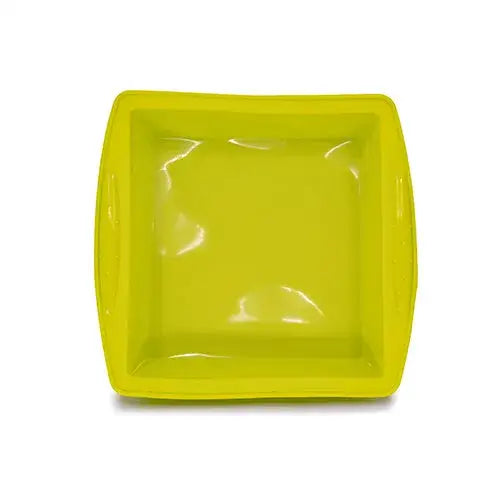 Bright yellow premium silicone dish smoking accessory baking pan